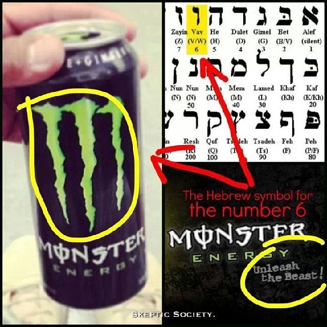 Image:  Monster Energy Drink - Unleash the Beast - 666