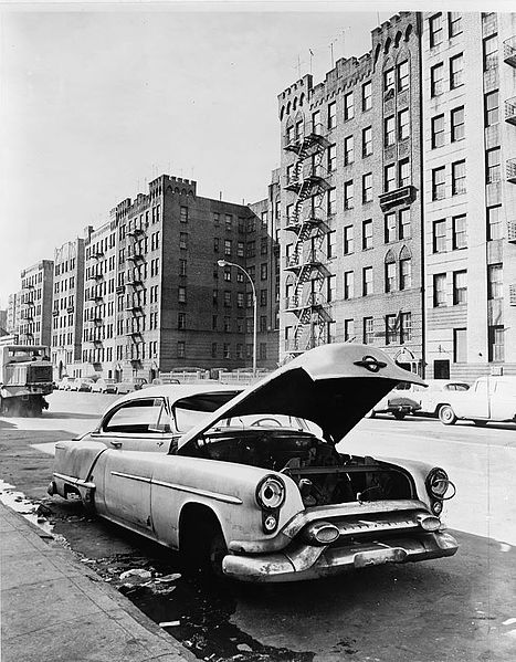 Photograph of Macombs Road in Morris Heights, the Bronx, circa 1964