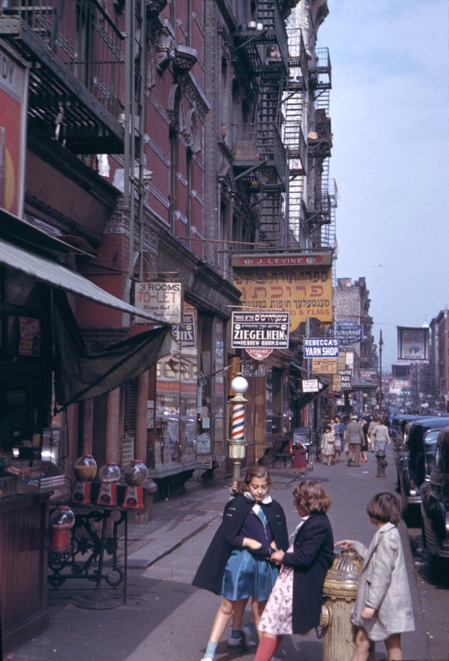 Photo:  Lower East Side, 1942, by Charles Cushman.