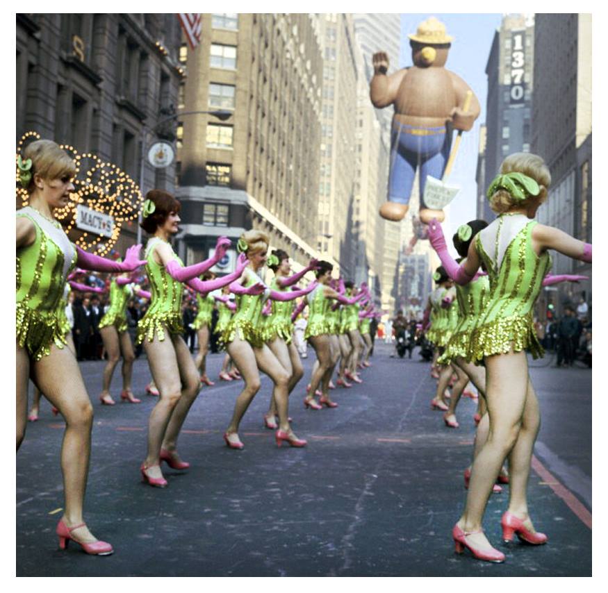 Photo:  The Rockettes Perform at the Macy's Thanksgiving Day Paradae in New York City on November 24, 1966