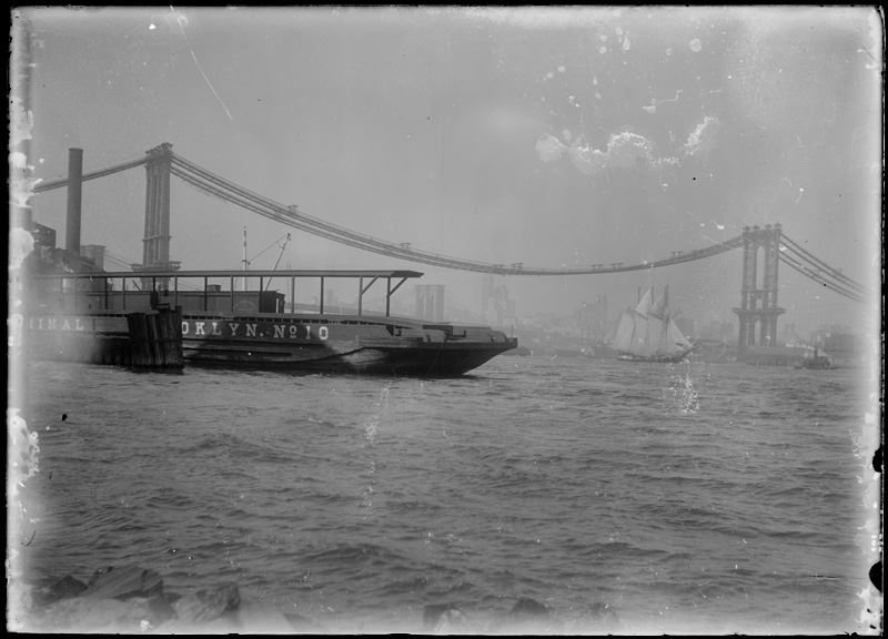 Photo:  Manhattan Bridge Under Construction, 1905, Brooklyn Historical Society